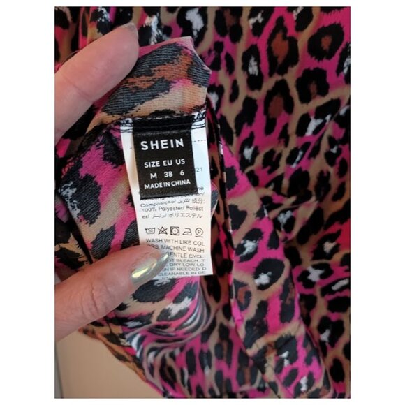 Leopard Print Blouse (NWOT) - Picture 5 of 6